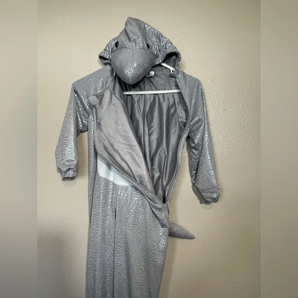 Shimmering Gray Shark Toddler one piece play costume